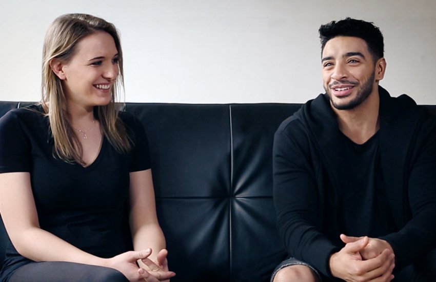 Hannah Winterbourne and Laith Ashley