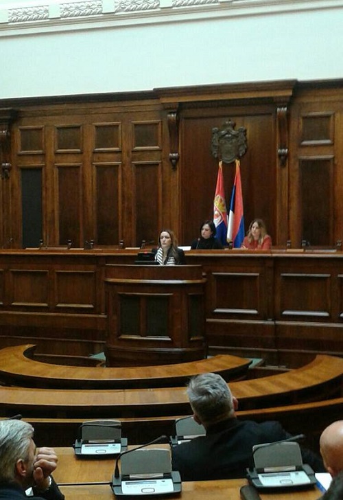 Jovanka Todorovic na 41. Sednici skupstinskog odbora za kulturu i informisanje