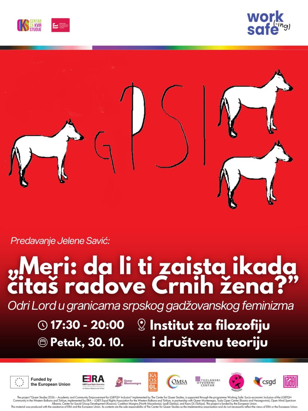 Kvir studije 2026:„'Meri: da li ti zaista ikada čitaš radove Crnih žena?' Ordi Lord u granicama srpskog gadžovanskog feminizma